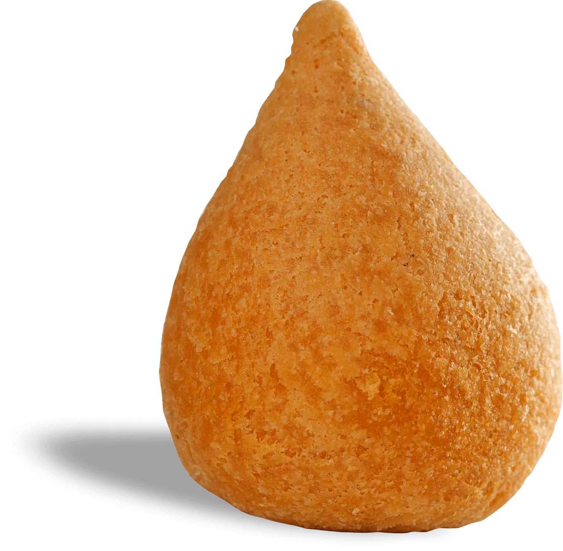 Coxinha pronta para servir